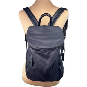 Seven Days Mini Backpack Black Lifestyle and Dreams Trolley Sleeve Vegan Leather - Picture 1 of 12