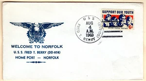 USS Fred T. Berry DD 858 August 4 1969 - Picture 1 of 1