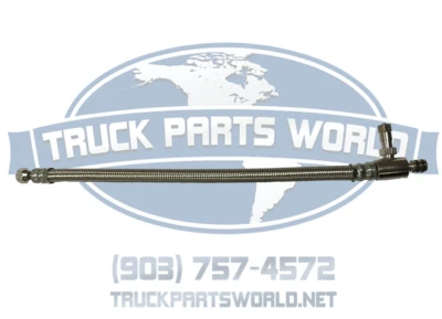 CROSSFIRE TIRE EQUALIZER SYSTEM TPMS STAINLESS STEEL HOSE 12" W/ STRAIGHT ENDS - Image 1 of 2