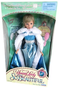 Muñeca de moda Playmates 16" Young Lady So Beautiful Fantasy Ball 1996 sin usar, en caja #3 - Imagen 1 de 4