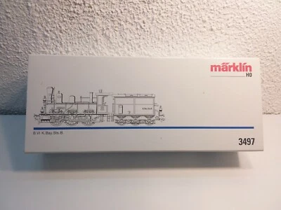 L478) Märklin 3497 - Dampflok m. Torftender BVI - K.Bay.St.B. - OVP - Bild 1 von 4
