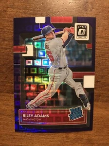 Riley Adams 2022 Optic Rated Rookie Purple Prizm #75 Nationals 40/99 RC - Picture 1 of 2