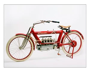 Póster fotográfico de motocicleta Pierce Arrow 1910 8"x12" - Imagen 1 de 1