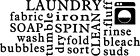 Laundry Words Vinyl Decal Home Dcor 12" x 30"