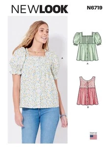 New Look Sewing Pattern N6719 Misses' Tops Sizes 8-18 - Picture 1 of 7