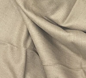 Beige 100% Wool Fabric 60” Width Sold By The Yard - Picture 1 of 2