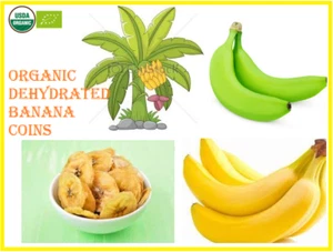 Bio Dehydrierte Bananen Münzen 15g bis 9 Kg verfügbar Grade A Bio Breeze Ceylon - Bild 1 von 8
