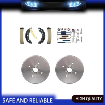 Fits Volkswagen Jetta 1980-1988 Rear Kit Brake Drums & Brake Shoes Hardware Kit - Image 1 of 4