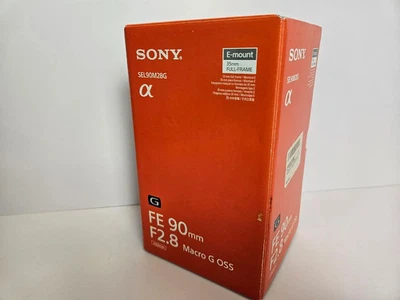 Lente Sony FE 90mm F2.8 Macro G OSS E-Mount nueva funda de lente negra incluida Foto 1 de 4