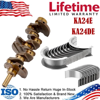 KA24E Engine Crankshaft & Main&Rod Bearings Kit for Nissan Xterra Frontier 2.4L - Image 1 of 4