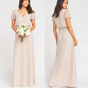 show me your mumu michelle flutter maxi vestido muéstrame el anillo con cuentas mediano - Imagen 1 de 13
