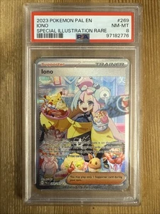 Pokemon Iono 269/193 Paldea Evolved Special Illustration Rare Full Art PSA 8 - Picture 1 of 2