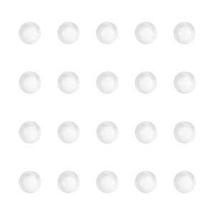 20 piezas bolas de perlas de cuarzo, cuentas sueltas de cristal redondas de vidrio de 4 mm, transparentes - Imagen 1 de 6