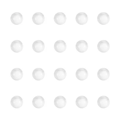 20 piezas bolas de perlas de cuarzo, cuentas sueltas de cristal redondas de vidrio de 4 mm, transparentes Foto 1 de 4