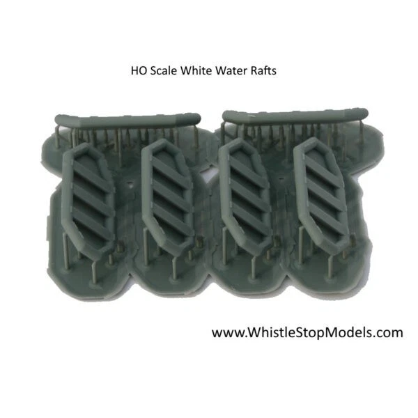 HO Scale White Water Rafts (6) - Image 1 of 3