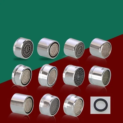 Wasserhahn Sieb Wasserhahn Aufsatz in Chrom Wasserdurchflussregler Strahlregler  - Bild 1 von 4