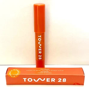 TOWER 28 JuiceBalm Vegan Tinted LIP BALM "SQUEEZE" Vitamin C Mango Oil ~ NEW NIB - Picture 1 of 1
