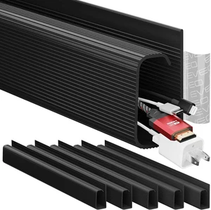 Cable Management under Desk Kit (6 Units) - under Desk Cable Management Cord Hid - Afbeelding 1 van 7