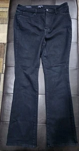 NYDJ Billie Mini Boot schwarze Damenjeans Größe 14 Lift Tuck Sure Stretch - Bild 1 von 8