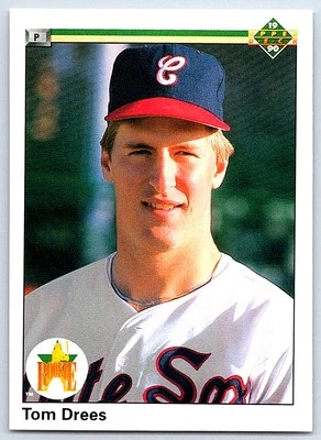 1990 Upper Deck Tom Drees Rookie Chicago White Sox #3 - Image 1 of 2