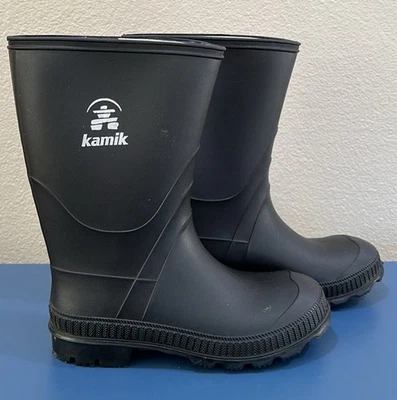 Kamik Botas de Lluvia de Goma Niños Grandes Talla 5 Botas de Agua Niñas Altas Clásicas Unisex UE Foto 1 de 4
