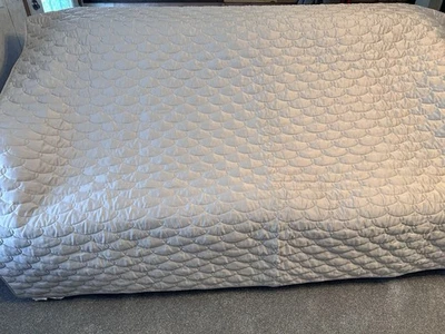 Barbara Barry Dream Silk 90x96 Quilted Coverlet In Champagne Full/queen - Image 1 of 4