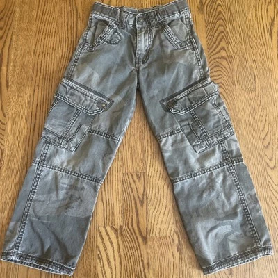 Pantalones camuflados militares cargo Wrangler vintage para niños talla 6 ajustados ajustables Foto 1 de 4