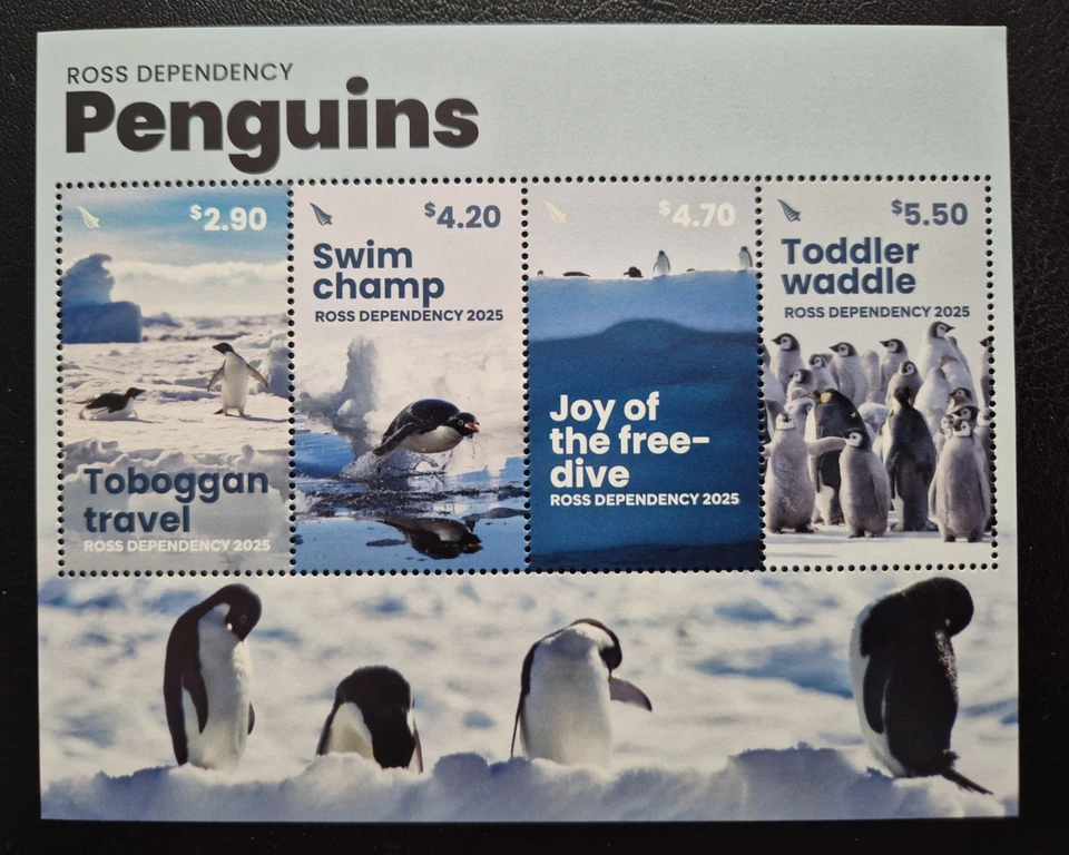 Neuseeland 2025 - Ross Dependency - Pinguine / 4v ms - Bild 1 von 1