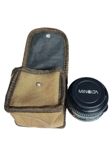 Vintage Minolta MD 50mm f/1.7 Prime Objektiv mit Tasche & Kappe - Bild 1 von 15