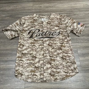 San Diego Padres Jersey Mens Extra Large Brown MLB Baseball Matt Kemp Digi Camo - Picture 1 of 8