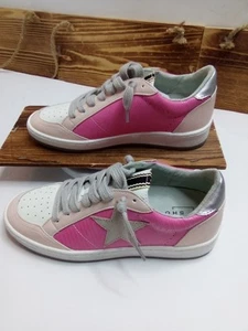 Pink Star Shu Shop Size W 6.5 Pink White Silver Gray Paz Pink Lizard Women's New - Picture 1 of 21