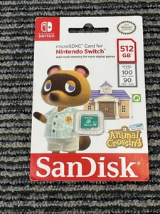 512GB Nintendo Switch MicroSDXC Card SANDISK Animal Crossing - Picture 1 of 6