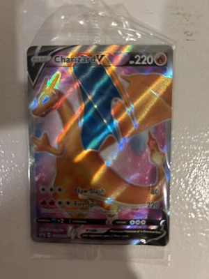 Charizard V SWSH050 SWSH: Sword & Shield Promo Cards Holo in plastic wrap  - Image 1 of 4