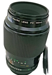 Canon NFD FD 100mm f/4 Macro Lens MF No. 58786 VG - Picture 1 of 7