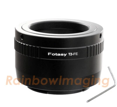 FOTASY T Mount T2 Ring lens to Sony E-Mount A7 III A7R A7R II A7S III Camera Adapter