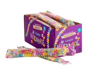 Candy Necklace Individually Wrapped Gluten Free & Vegan Fruit Flavored Bulk C... - Picture 1 of 1