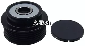 NEW 6-GROOVE CLUTCH PULLEY W/CAP FOR CHEVROLET Corvette V8 ALTERNATOR - Picture 1 of 1