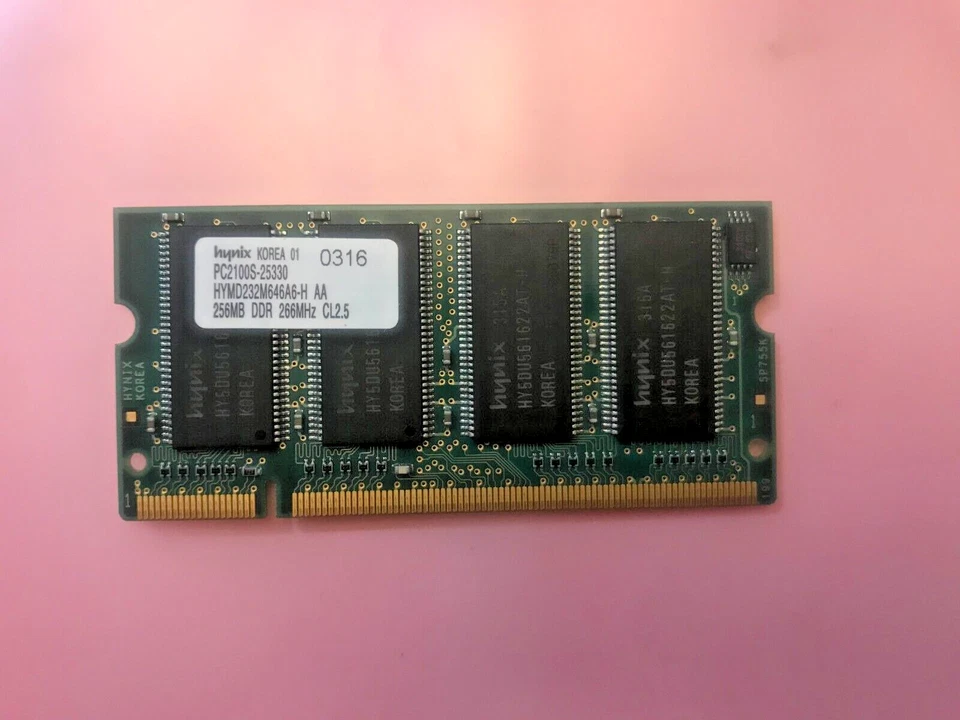 Hynix HYMD232M646A6-H 256MB PC2100S-25330 AA  DDR 266MHz CL25 - Image 1 of 1