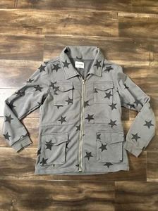 VIGOSS Damen Jacke grau Stern Reißverschluss Größe L - Bild 1 von 4