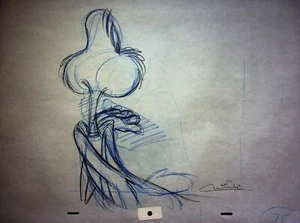 Who Framed Roger Rabbit 1988 Production Signed Colin Hand-Drawn  Pencil #WC - Picture 1 of 3