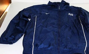 New York Yankees Logo Nike Blue Zippered Jacket Youth Size Med (12/14) - Picture 1 of 4