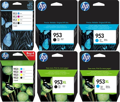 Original HP 953 HP953 XL Tinte Patronen Druckerpatrone OfficeJet Pro 7720 8740 - Bild 1 von 4