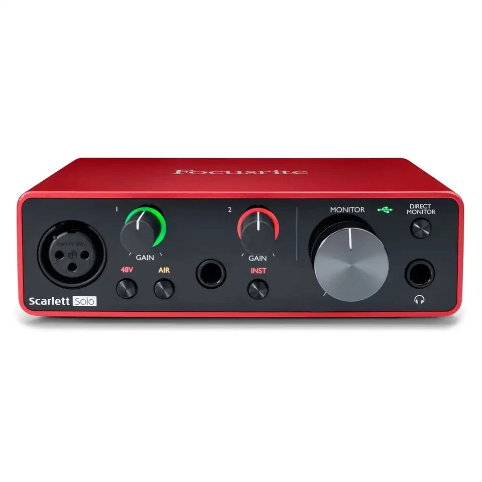 FOCUSRITE SCARLETT SOLO (3rd Gen.) scheda audio usb per registrazione produzione - Immagine 1 di 4