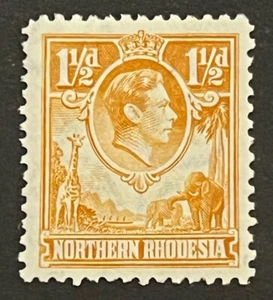 Travelstamps: 1941 Northern Rhodesia Stamps Sg #30 - 1 1/2d King George VI MOGH - Picture 1 of 5