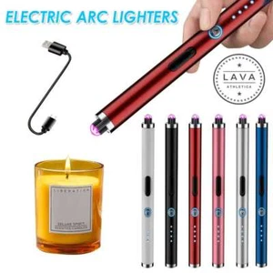 Electric Long Arc Lighters USB Rechargeable -For Candle, BBQ, Cigarette, Kitchen - Picture 1 of 18