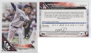 2016 Topps Holiday Metallic Snowflake Kenta Maeda #HMW149 Rookie RC