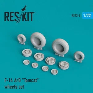 ResKit RS72-0006 Scale Bausatz 1:72 F-14 (A,B) "Tomcat" Laufradsatz Resin Upgrade Set - Bild 1 von 24