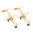 2 Sets Rubber Band Powered Fly Airplane DIY Model Hand Toss