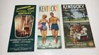 Vintage 1950s Kentucky Map And Travel Guide Lot (3) Official Highway Map