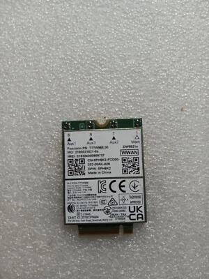  Dell Latitude 5420 5424 7424 T77W968 DW5821e Snapdragon X20 LTE PH6K2 Q11 - Image 1 of 2